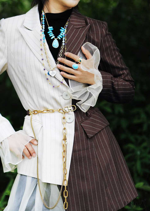 Boho Necklace, Amethysts Lariat Necklace